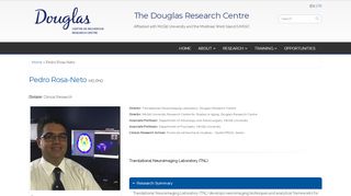 
                            2. Pedro Rosa-Neto | The Douglas Hospital Research Centre