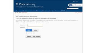 
                            5. PEDSUniversity > User Login