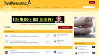 
                            3. Pee Fans - Pissing Pictures, Videos, Stories & Chat