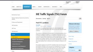 
                            13. Peek PTC1 problems - IHE Traffic Signals (TSG) Forum - The ...