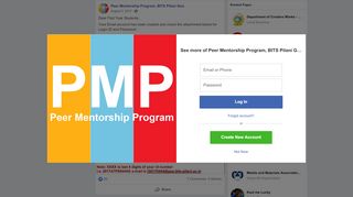 
                            7. Peer Mentorship Program, BITS Pilani Goa - Facebook