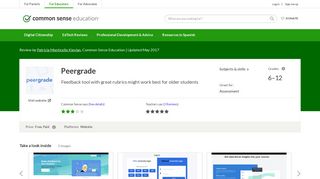
                            10. Peergrade Review for Teachers | Common Sense Education