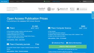 
                            11. PeerJ - Pricing - Individual Publishing Plans