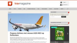 
                            11. Pegasus Airlines met nieuwe A320-NEO op Rotterdam - TravMagazine