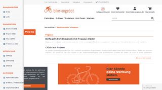 
                            10. Pegasus Bikes bestellen und sofort losradeln | bike-angebot.de