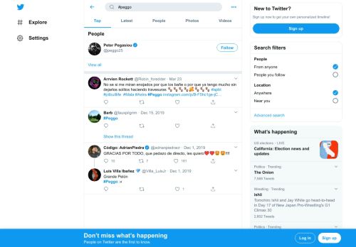 
                            10. #peggo hashtag on Twitter
