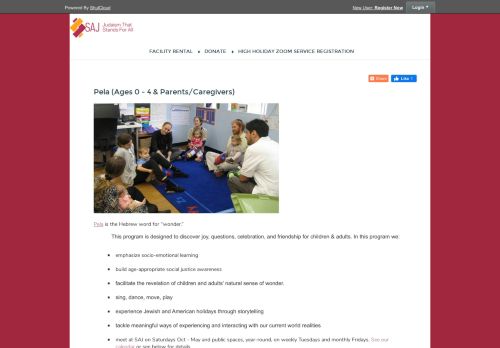 
                            10. Pela for 0 - 4 years old and caregivers - SAJ - Judaism That Stands for ...