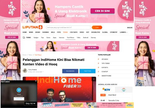 
                            11. Pelanggan IndiHome Kini Bisa Nikmati Konten Video di Hooq ...