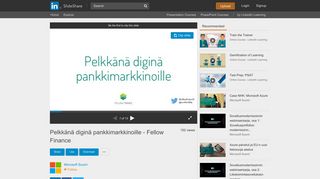 
                            8. Pelkkänä diginä pankkimarkkinoille - Fellow Finance - SlideShare