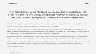 
                            1. Pełny Pakiet Premium Matura 2019 czyli: Dostęp ... - Magia Matematyki