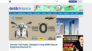 
                            12. Pemain Tak Sadar, Sebagian Uang MMM Masuk Rekening Mavrodi Cs