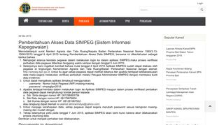 
                            9. Pemberitahuan Akses Data SIMPEG (Sistem Informasi Kepegawaian)