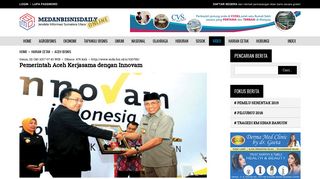 
                            8. Pemerintah Aceh Kerjasama dengan Innovam - Harian MedanBisnis