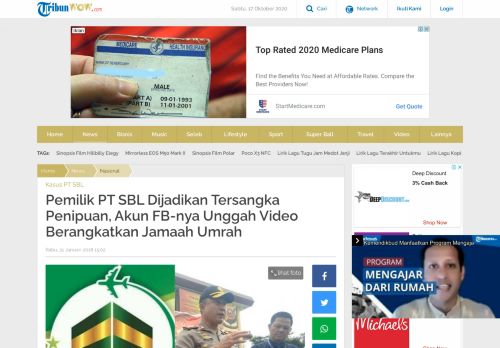 
                            5. Pemilik PT SBL Dijadikan Tersangka Penipuan, Akun FB-nya Unggah ...