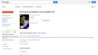 
                            9. Pemrograman Database Java & MySQL+CD