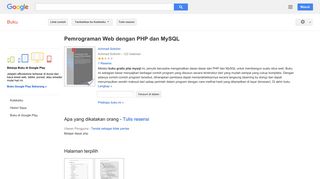 
                            11. Pemrograman Web dengan PHP dan MySQL