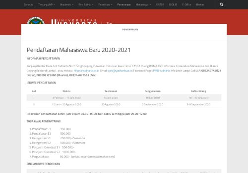 
                            7. Pendaftaran Mahasiswa Baru 2018-2019 – Universitas Yudharta ...