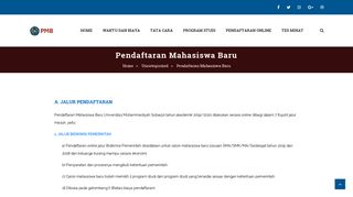 
                            5. Pendaftaran Mahasiswa Baru – PMB UMSIDA