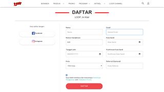 
                            4. Pendaftaran Member | Loop.co.id