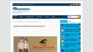 
                            6. Pendaftaran Online Brigadir Polisi (Pria atau Wanita) 2019