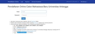 
                            1. Pendaftaran Online Mahasiswa Baru Universitas Airlangga