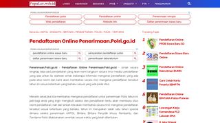 
                            4. Pendaftaran Online Penerimaan.Polri.go.id - 2019/2020 - Populer.web ...