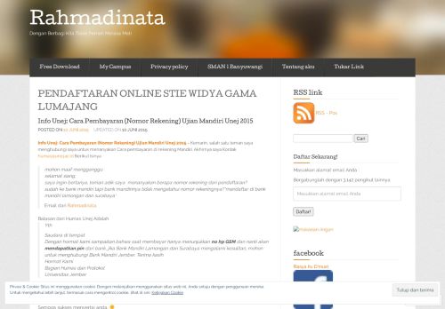 
                            6. PENDAFTARAN ONLINE STIE WIDYA GAMA LUMAJANG ...