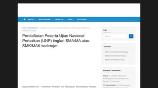 
                            7. Pendaftaran Peserta Ujian Nasional Perbaikan UNP 2 SMA MA SMK ...