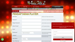 
                            11. Pendaftaran Player | Bandar Togel Online Terbaik & Agen Casino ...