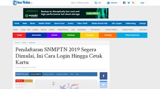 
                            8. Pendaftaran SNMPTN 2019 Segera Dimulai, Ini Cara Login Hingga ...