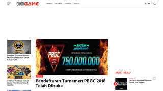 
                            2. Pendaftaran Turnamen PBGC 2018 Telah Dibuka - INIGAME