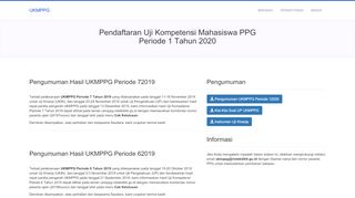 
                            9. Pendaftaran Uji Kompetensi Mahasiswa PPG - Ristekdikti