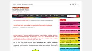 
                            9. Pendaftaran UMJ 2019/2020 (Universitas Muhammadiyah Jakarta ...