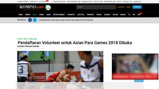 
                            9. Pendaftaran Volunteer untuk Asian Para Games 2018 Dibuka ...