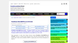 
                            7. Pendaftaran Web.SNMPTN.ac.id 2019/2020 | PendaftaranOnline.Web ...