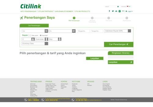 
                            4. Penerbangan Saya - citilink.co.id