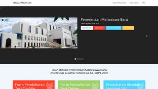 
                            1. Penerimaan Mahasiswa Baru | Universitas Al Azhar Indonesia