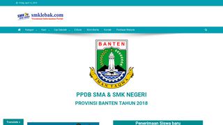 
                            9. Penerimaan Siswa Baru SMA & SMK Negeri Provinsi Banten ...