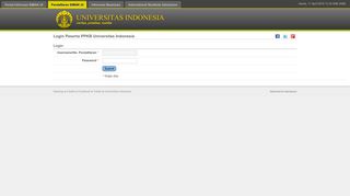 
                            1. Penerimaan UI - Login Peserta PPKB Universitas Indonesia