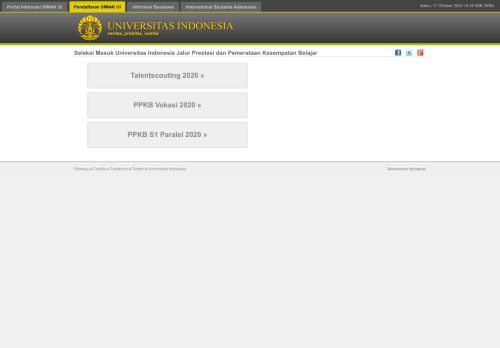 
                            3. Penerimaan UI - Seleksi Masuk Universitas Indonesia Jalur Prestasi ...