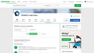 
                            9. PENFED Credit Union Employee Benefits and Perks | Glassdoor
