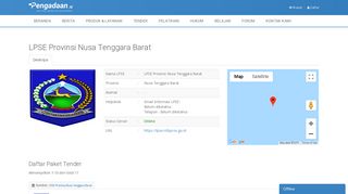 
                            10. Pengadaan.id | Detil LPSE Provinsi Nusa Tenggara Barat