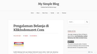 
                            12. Pengalaman Belanja di KlikIndomaret.Com – My Simple Blog