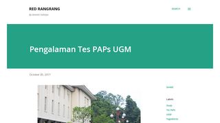 
                            11. Pengalaman Tes PAPs UGM - Red Rangrang