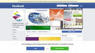
                            10. Pengelola Aplikasi SAKTI Kementerian / Lembaga - Beranda | Facebook