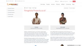 
                            8. Pengelola - Projects