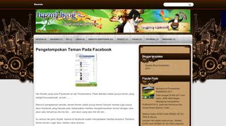 
                            7. Pengelompokan Teman Pada Facebook | . - Blog Archive