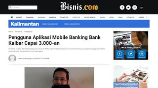 
                            12. Pengguna Aplikasi Mobile Banking Bank Kalbar Capai 3.000-an