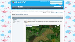 
                            10. Pengguna Double Login (?) - Forum Ragnarok Online Gravindo