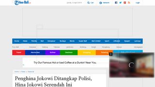 
                            5. Penghina Jokowi Ditangkap Polisi, Hina Jokowi Serendah Ini - Tribun ...